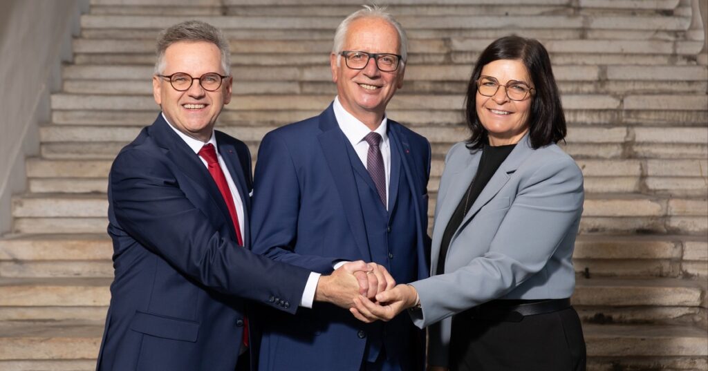 Danke an Reinhart Rohr, Gl&uuml;ck auf f&uuml;r Peter Reichmann, Herzlich Willkommen an Manuel M&uuml;ller und Alles Gute f&uuml;r den neuen Landtagspr&auml;sident und die neue Landtagspr&auml;sidentin